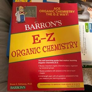 Never used! Barron’s E-Z organic Chemistry